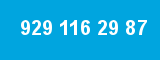 929 116 29 87